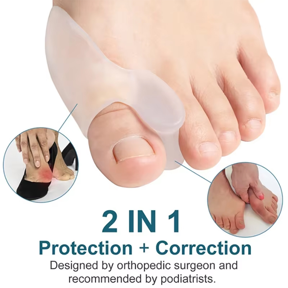 Yoga Toe Separator - 1 Çift Koruyucu Ayak Parmak Ayırıcı,
