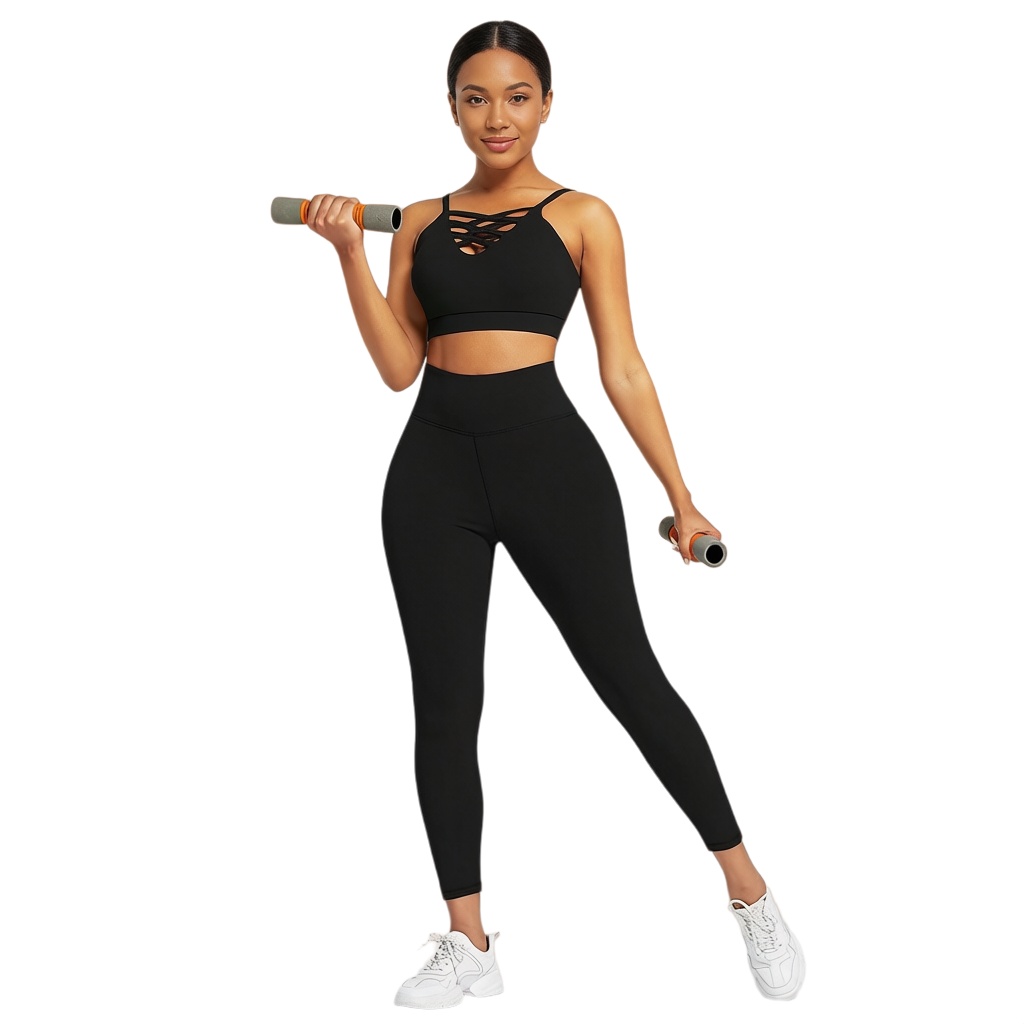 Yoga Fitness Women - 3 Parça Kadın Yoga Fitness Seti