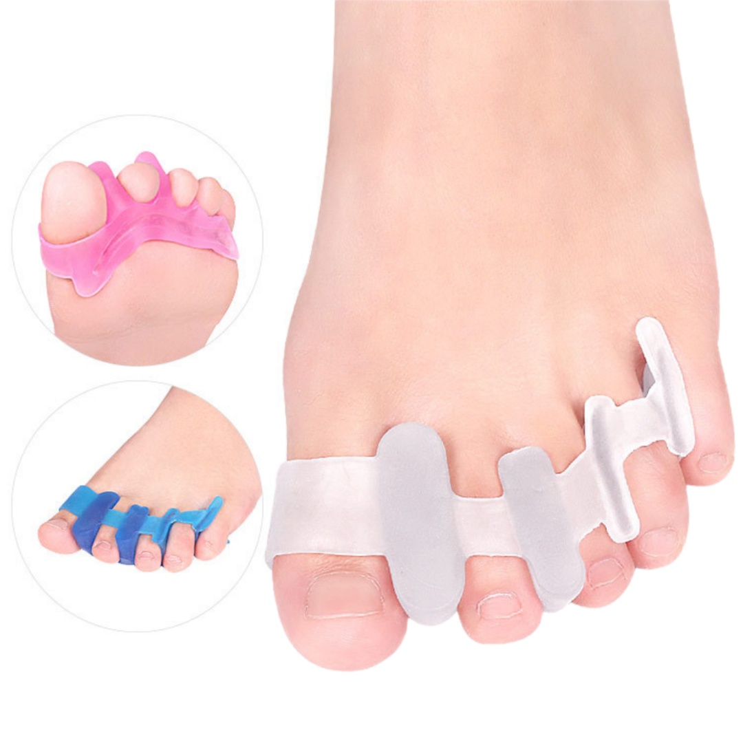 Yoga Toe Separator - 1 çift dört delikli ayak parmağı