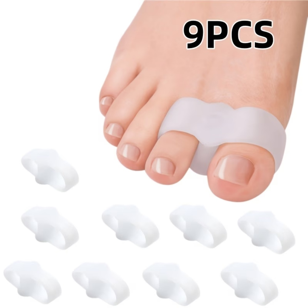 Yoga Toe Separator - 9 Parçalı Yumuşak Silikon Ayak Parmak