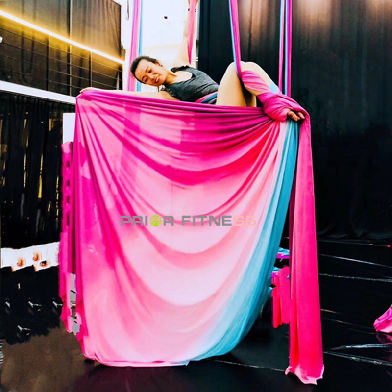 Yoga Swing Aerial - Ombre anti-yerçekimi Yoga hamak, ipek kumaş,