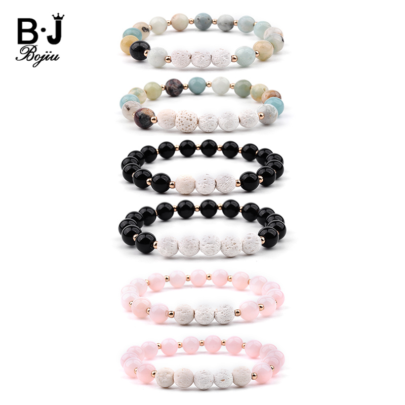 J-Yoga Fitness - 8mm Lava taş aromaterapi uçucu yağlar