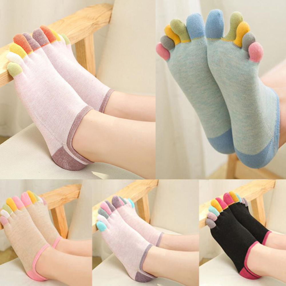 Yoga Toe Separator - 1/5 çift kadın spor ayak çorapları