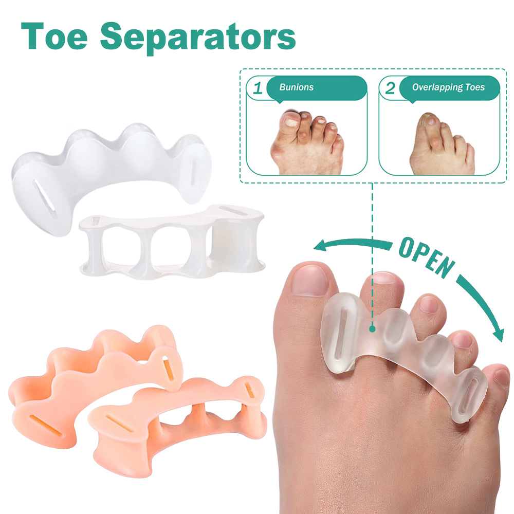 1 çift Jel Sert Silikon Ayak P - Yoga Toe Separator incelemesi ve fiyatı
