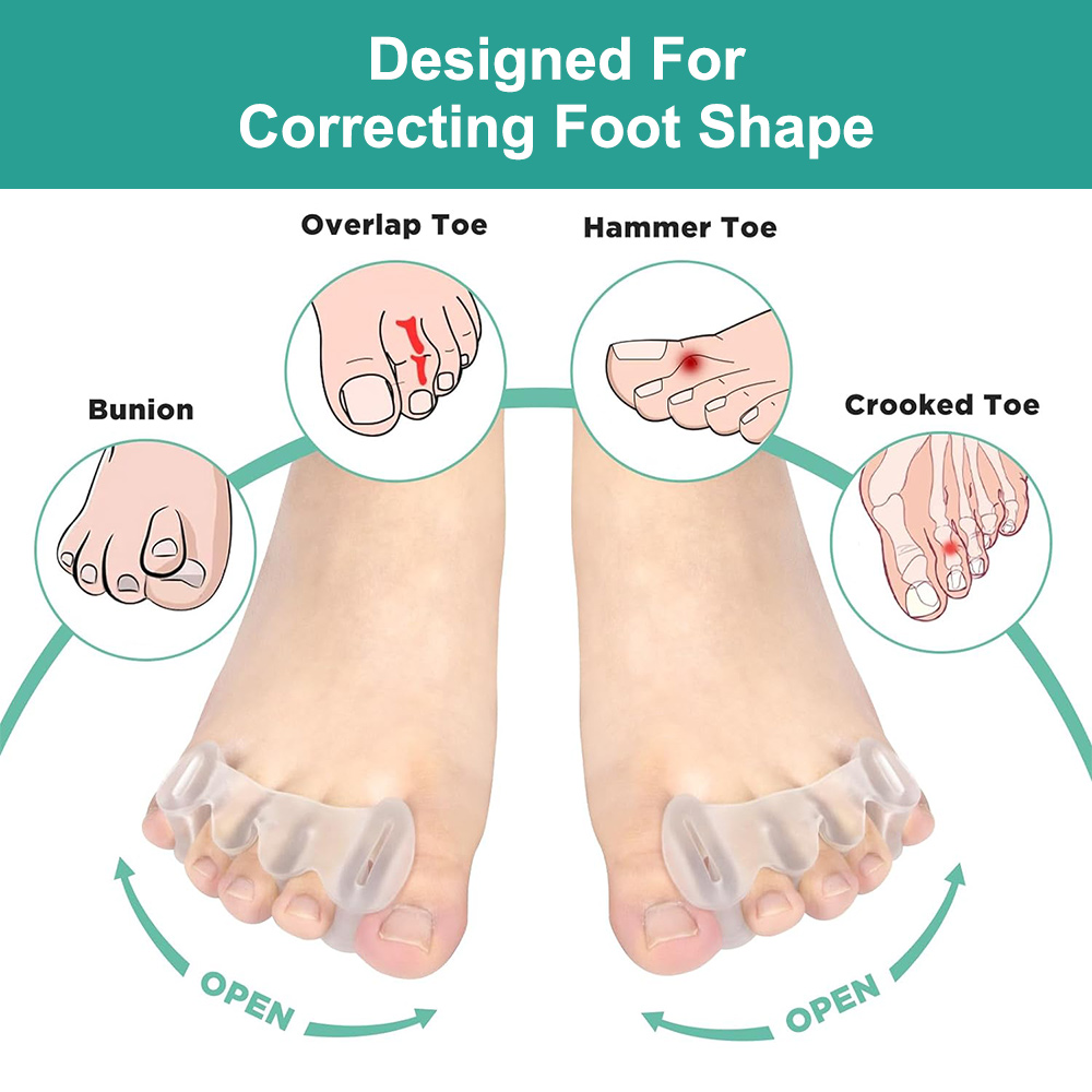 1 çift Jel Sert Silikon Ayak P - Yoga Toe Separator incelemesi ve fiyatı