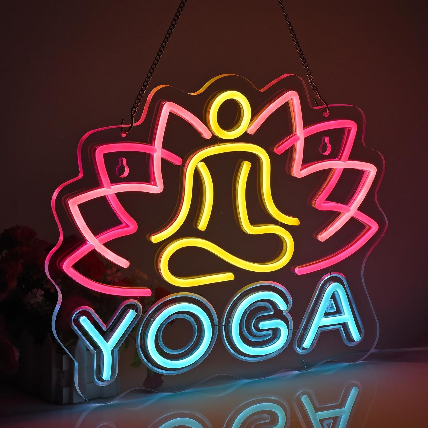 Yoga Neon Tabelası Kısılabilir - Yoga Fitness Club incelemesi ve fiyatı