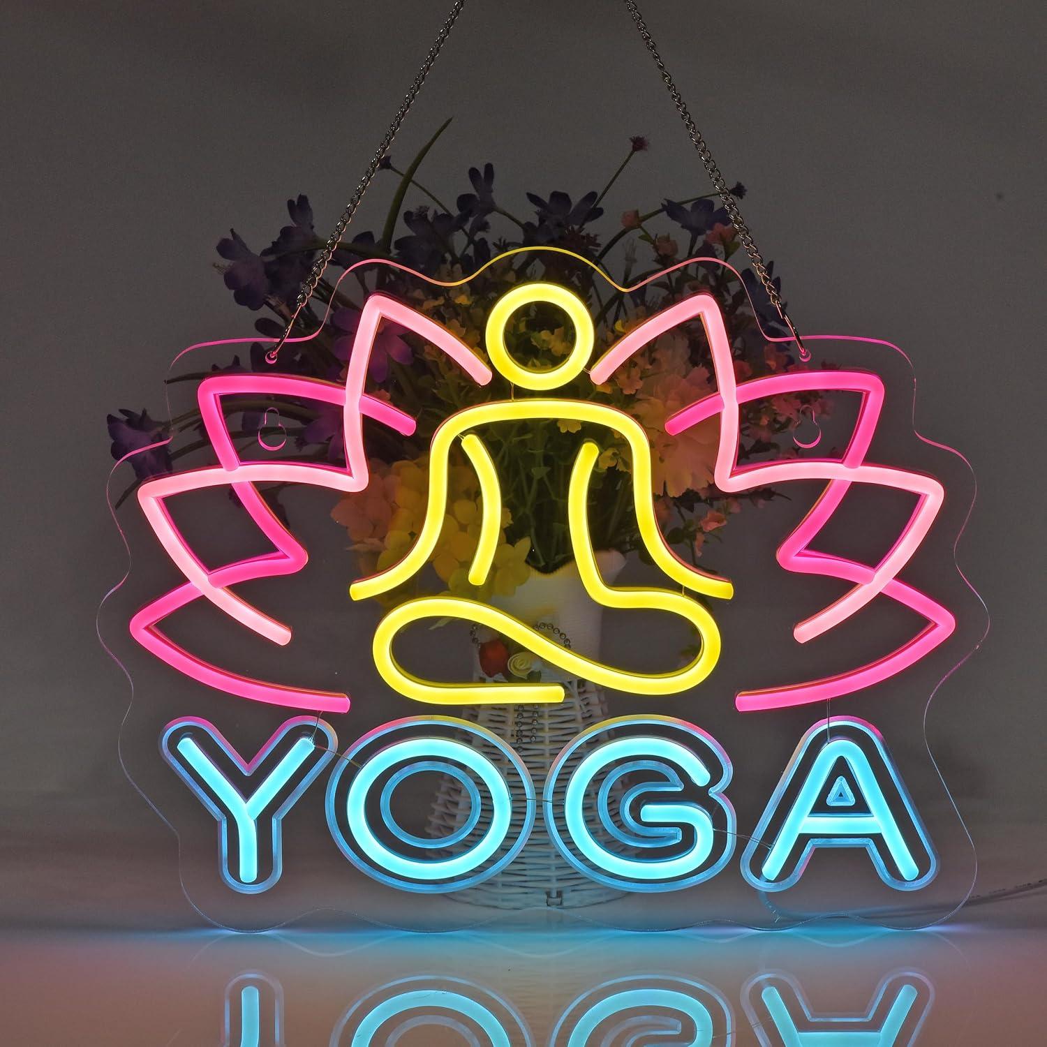 Yoga Neon Tabelası Kısılabilir - Yoga Fitness Club incelemesi ve fiyatı